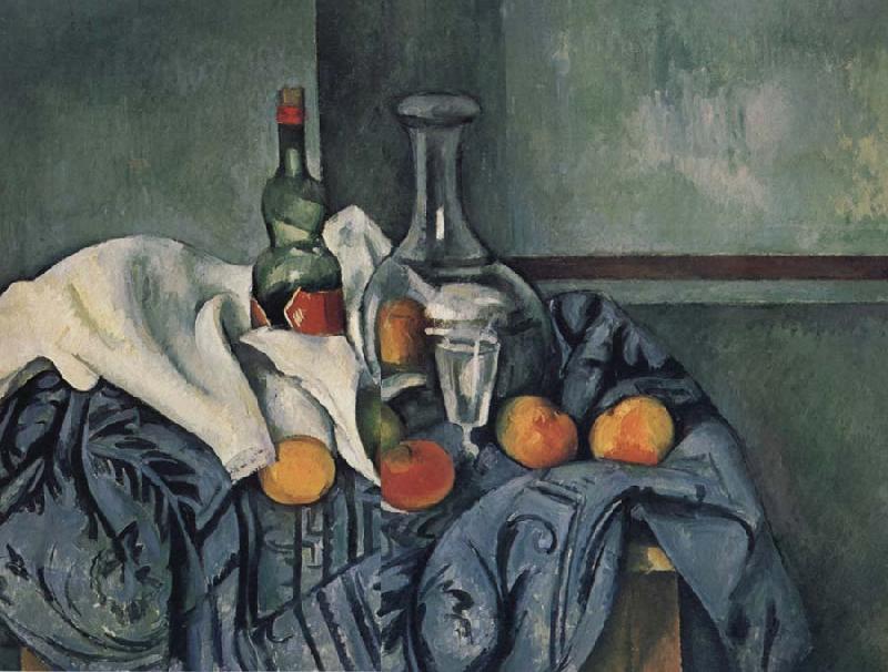 Paul Cezanne Nature mort a la Bouteille de Peppermint Sweden oil painting art